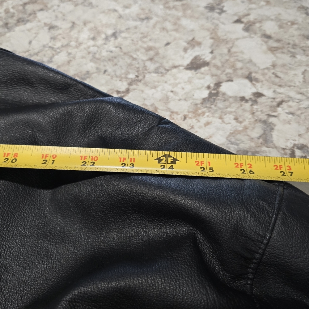 Collezione Leather Coat Mens Sz 4XLT Black - Picture 9 of 13